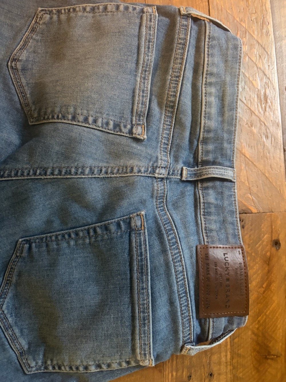 Lucky Brand Medium Blue Distressed Skinny Jeans - Picture 9 of 9
